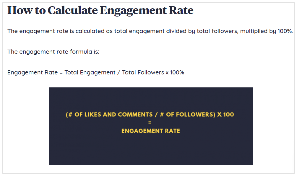 Engagement Rate